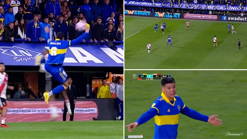 Former Manchester United star Marcos Rojo red carded for reckless challenge against River Plate