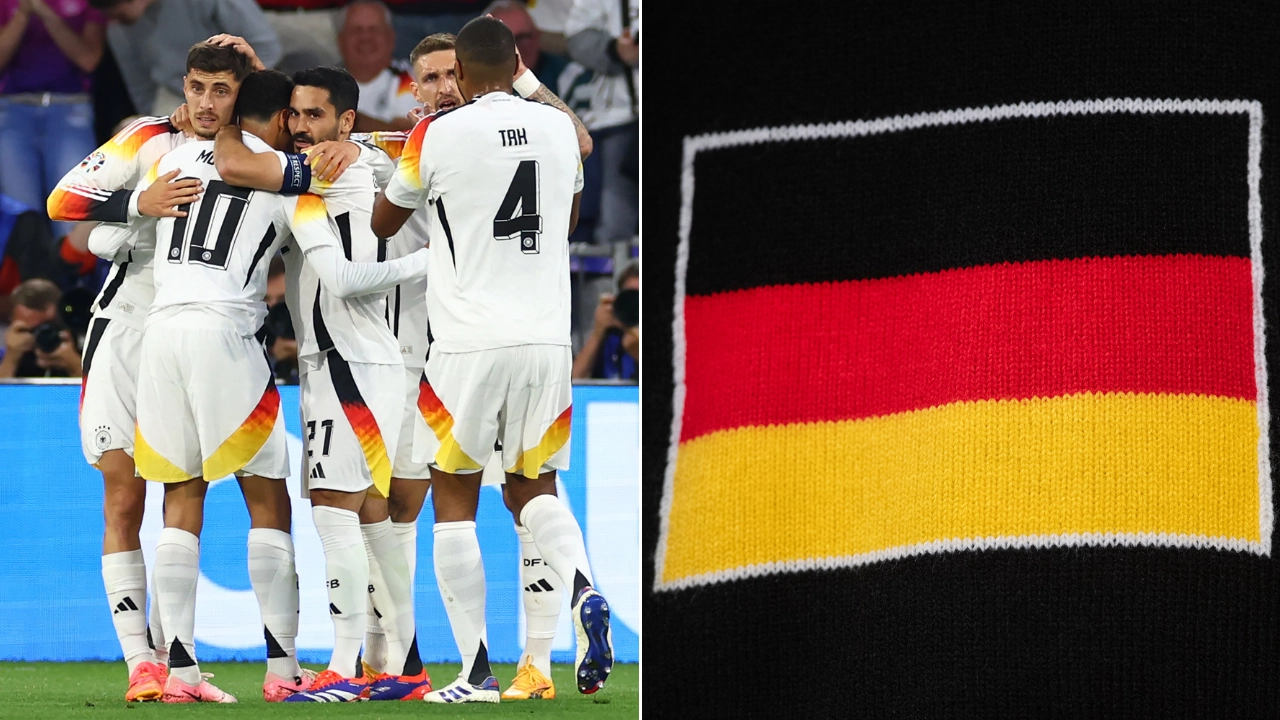 Why Germany play in white despite it not being a colour on their flag