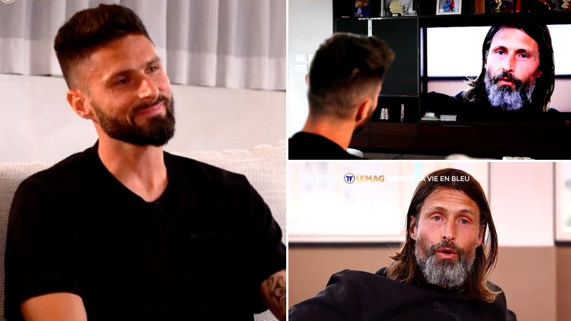 Olivier Giroud appears in TV segment with his older brother Romain and it's gone viral