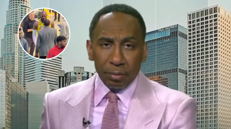 Stephen A. Smith breaks silence after clash with LeBron James at Lakers game goes viral