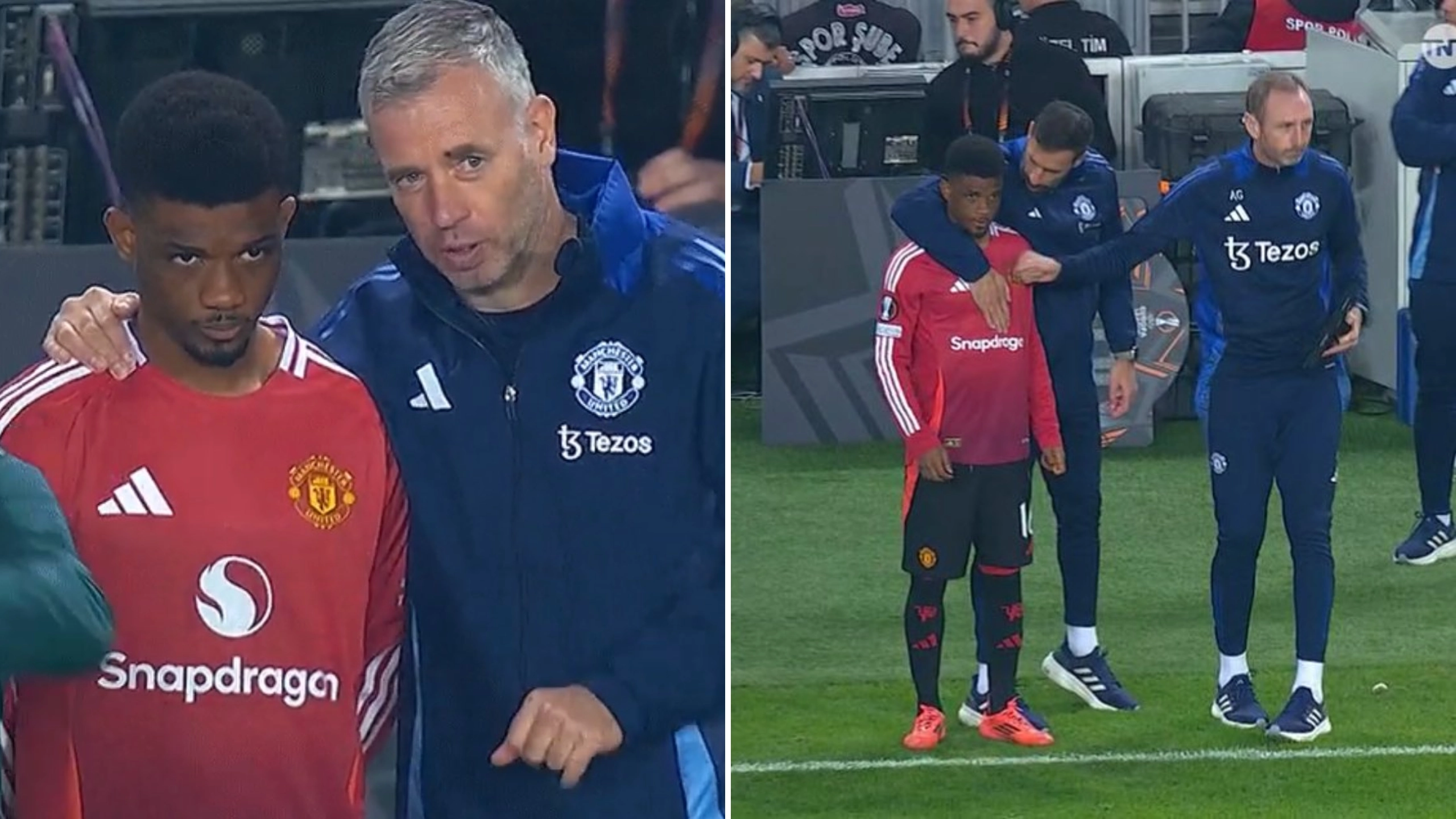 Footage of Amad Diallo during Fenerbahce draw has got Man Utd fans talking