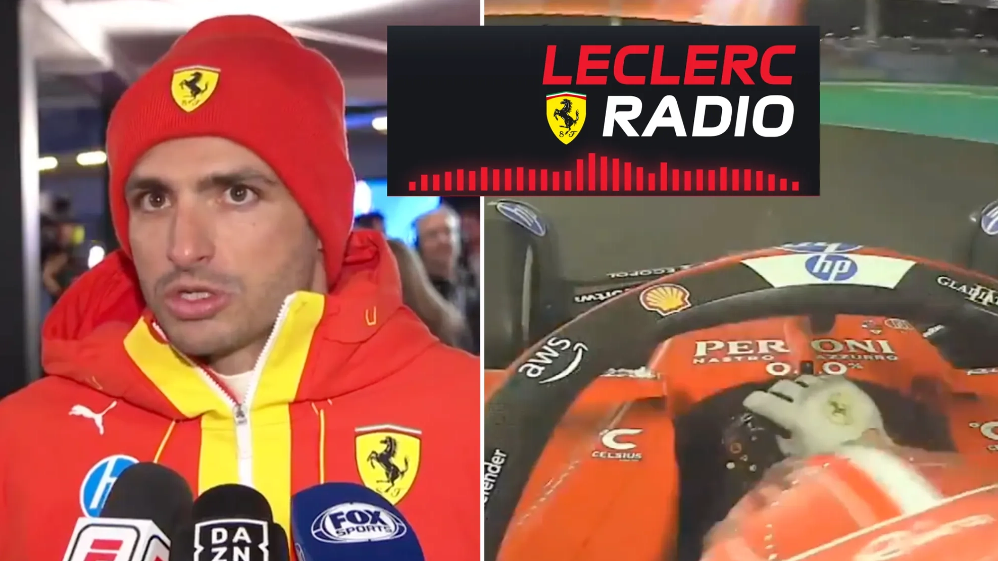 Carlos Sainz breaks his silence after hearing Charles Leclerc's furious rampage on team radio during Las Vegas GP