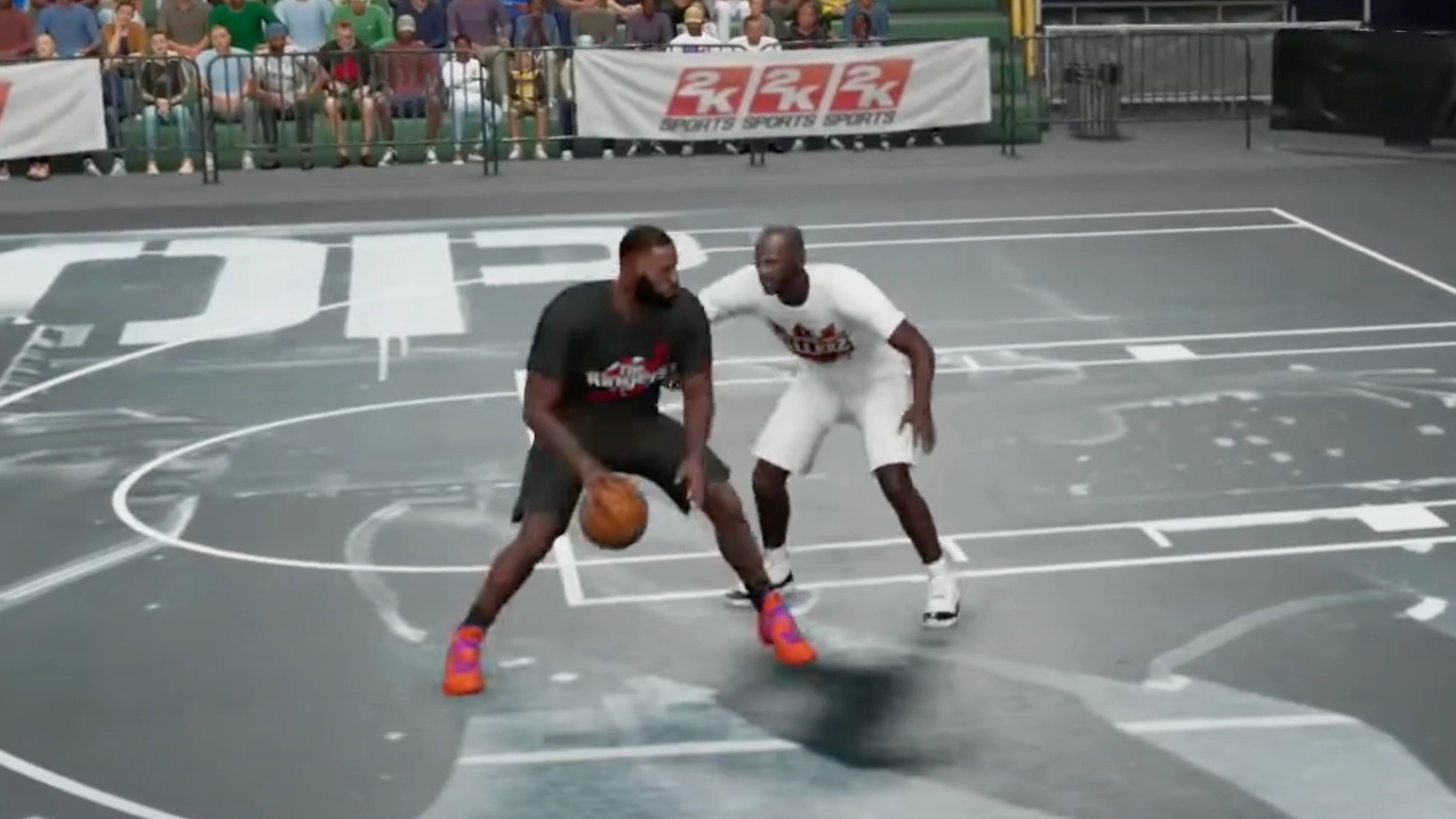3D simulation of Michael Jordan vs Lebron James in 1v1 game shows who would win battle of NBA GOATs