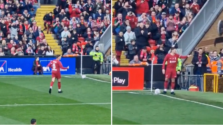 Steven Gerrard tells Celtic fans in Kop to move during Legends' charity game