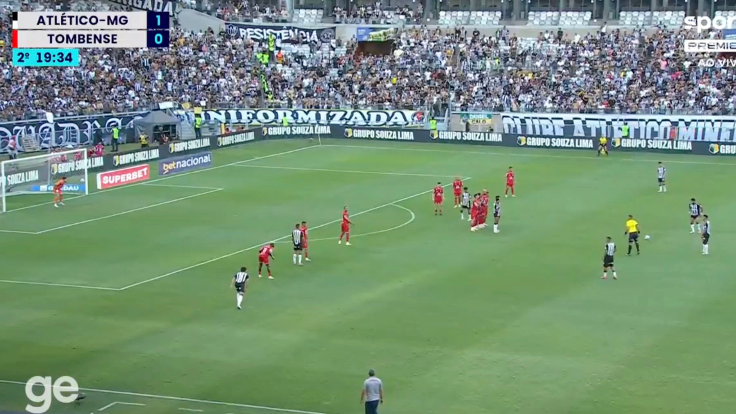 Hulk proves he's got the hardest shot in football as he scores stunning thunderbolt 35-yard free-kick for Atletico Mineiro