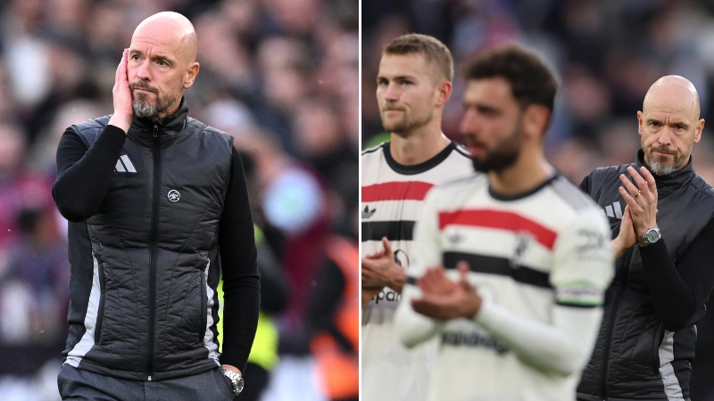 Erik ten Hag feels 'let down' by three Man Utd players as warning sent to Ruben Amorim