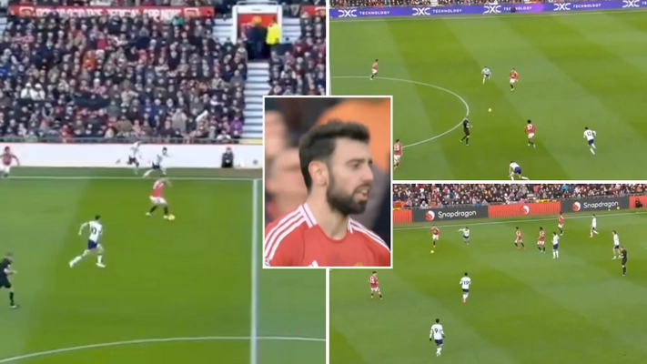 Worrying footage of Bruno Fernandes in Man United's defeat to Bournemouth has gone viral for all the wrong reasons
