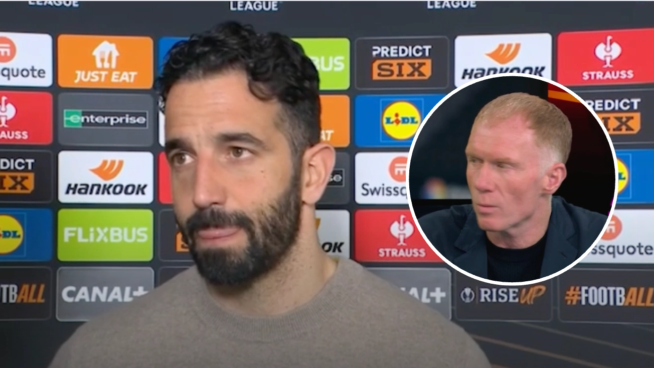 Paul Scholes claims Ruben Amorim is 'lying' in post-match interview after Lyon draw