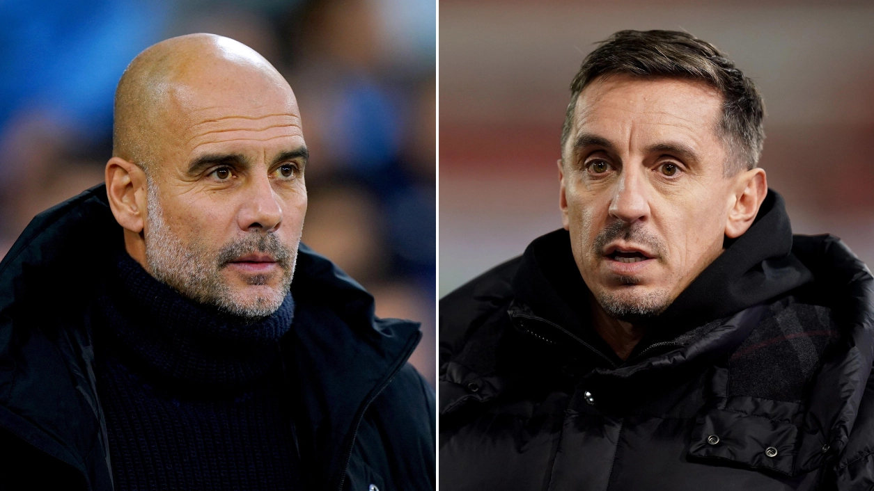 "He's going to..." - Neville predicts Guardiola's tactics for Arsenal vs Man City title clash