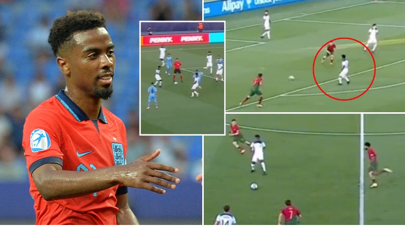 A compilation of 'genius' Angel Gomes ripping up the U21 Euros for England is going viral