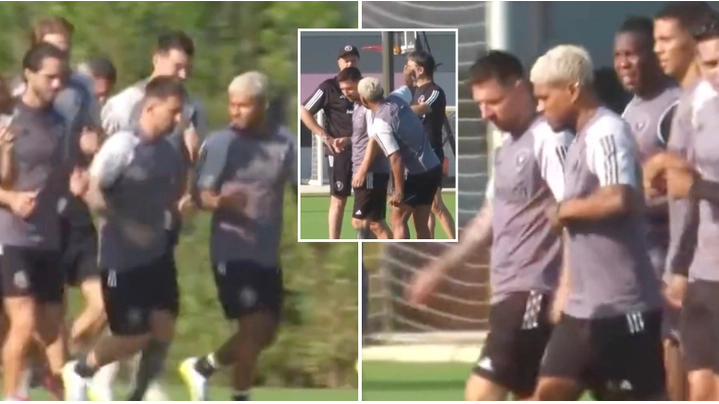 Lionel Messi has new 'best friend' at Inter Miami as training footage released