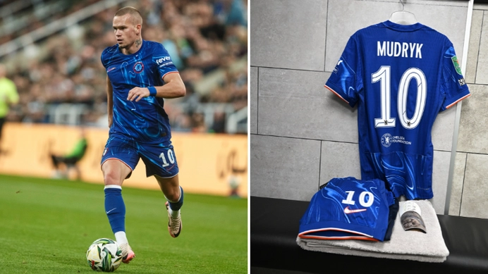 Chelsea fans in disbelief after spotting the three words Mykhailo Mudryk has written on his shin pads