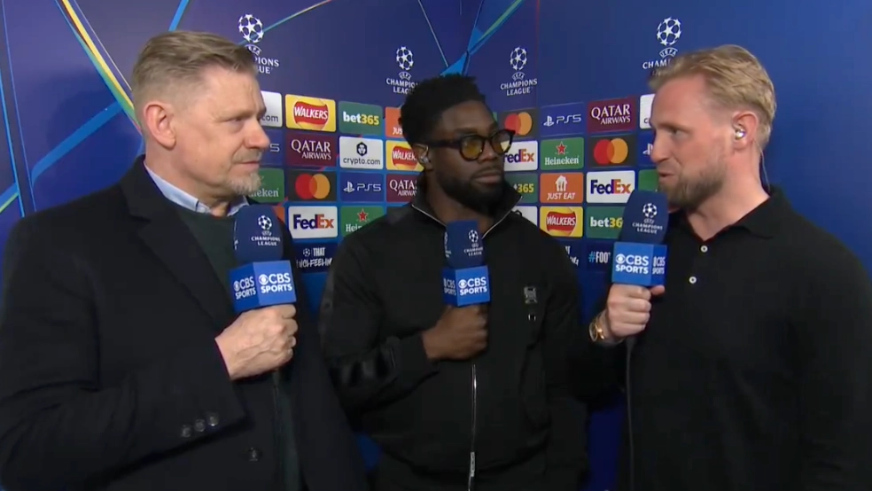 Kasper Schmeichel makes heartbreaking admission in front of his dad live on CBS