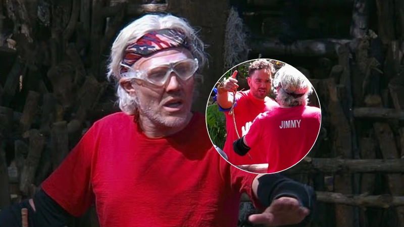 Footage of Jimmy Bullard's explosive bust-up with I'm A Celeb camp mate Adam Thomas emerges