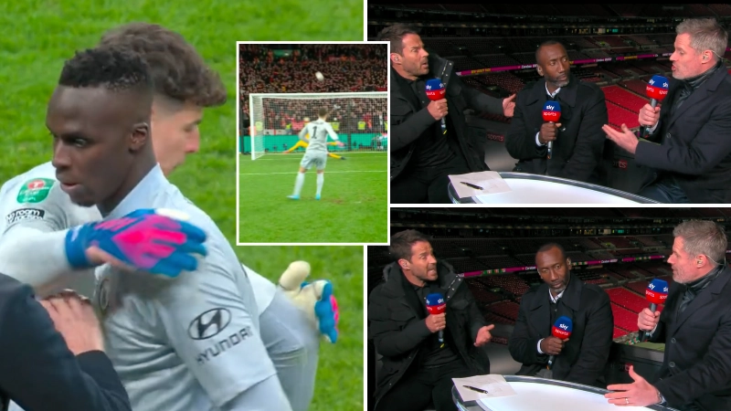 Things Got Heated Between Jamie Carragher And Jamie Redknapp During Kepa Aarrizabalaga Debate