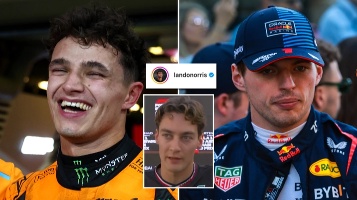 Lando Norris breaks the Internet with eight-word message on Max Verstappen's latest post about George Russell saga