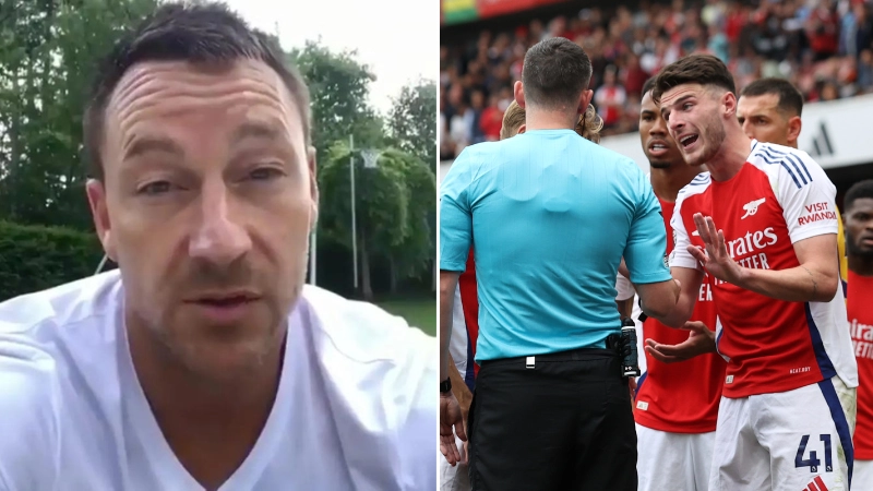 John Terry holds nothing back with three-word response to Declan Rice on Instagram over red card controversy