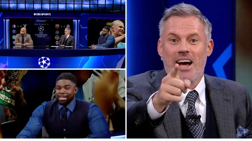 CBS studio reacts to Jamie Carragher coming 'above' Cristiano Ronaldo in 2005 Ballon d'Or