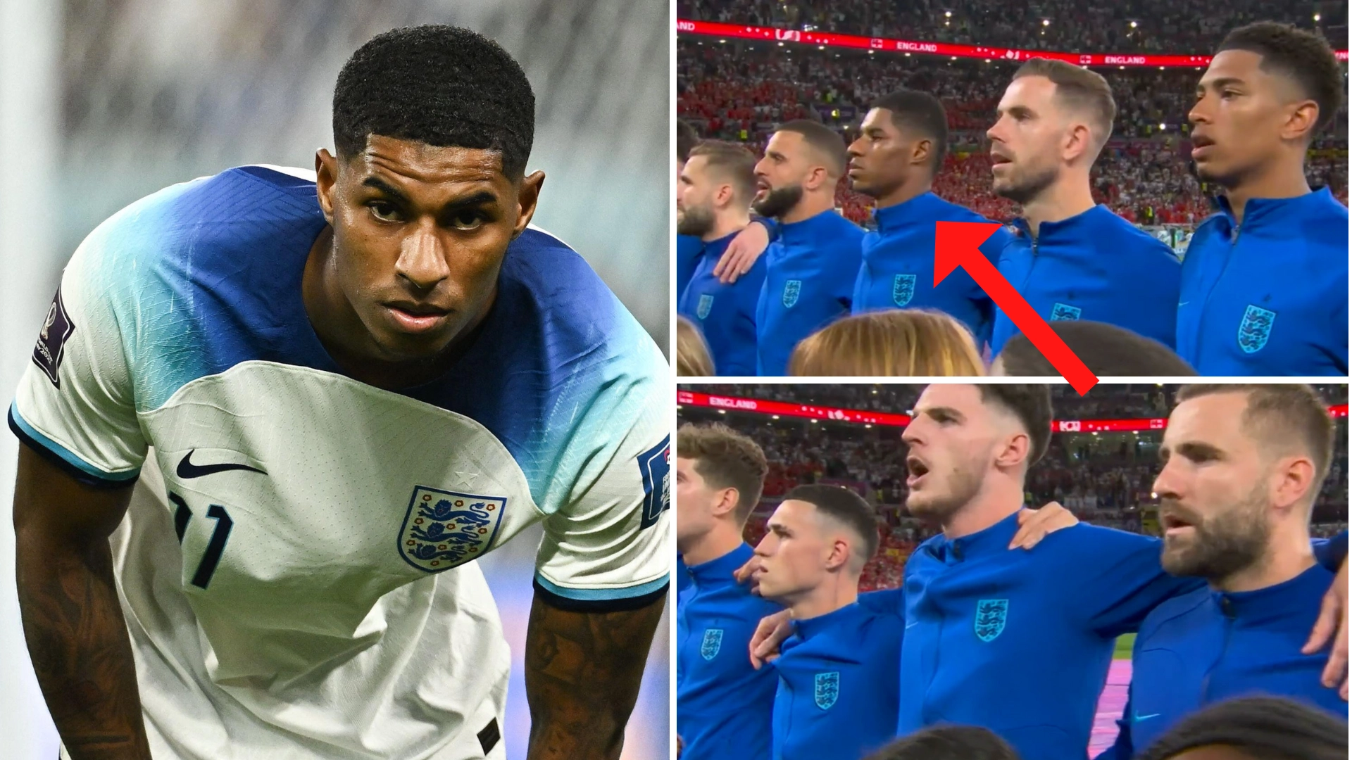 'Too famous?' - Marcus Rashford slammed by conservative commentator for not singing national anthem ahead of England vs Wales
