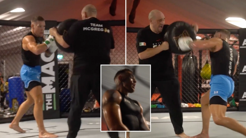 Footage of Conor McGregor back in training emerges and it's got fans talking
