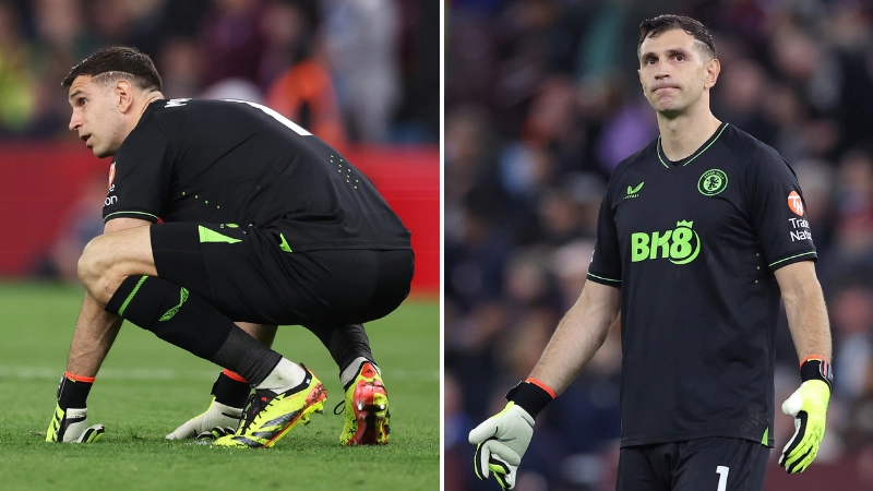 Emi Martinez breaks unwanted all-time Premier League record in Aston Villa draw vs Liverpool