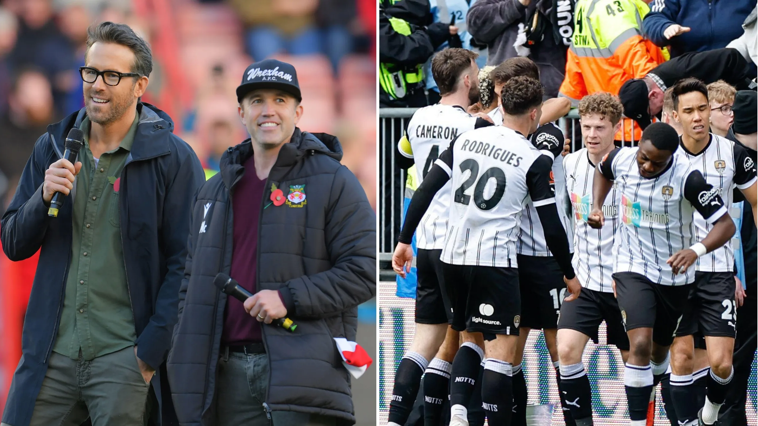 Fans are divided by Ryan Reynolds and Rob McElhenney's 'total cringe' Notts County gesture
