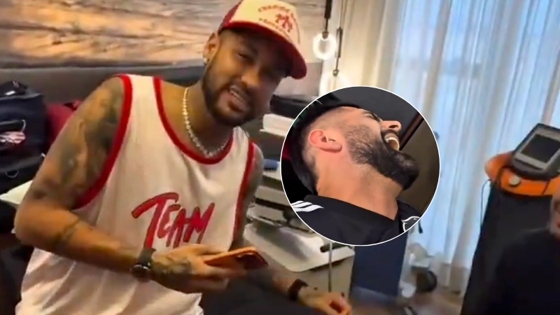 Neymar Makes Friends Experience Same Excruciating Treatment He Receives on Knee 