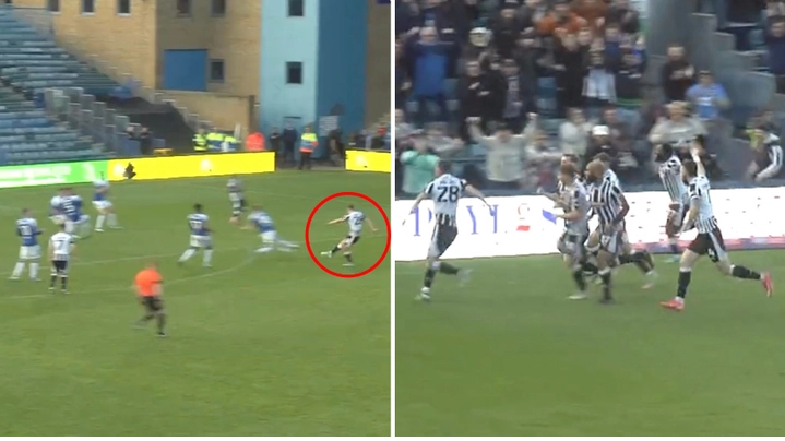 Grandson of Man Utd legend scores screamer on EFL debut from centre-back