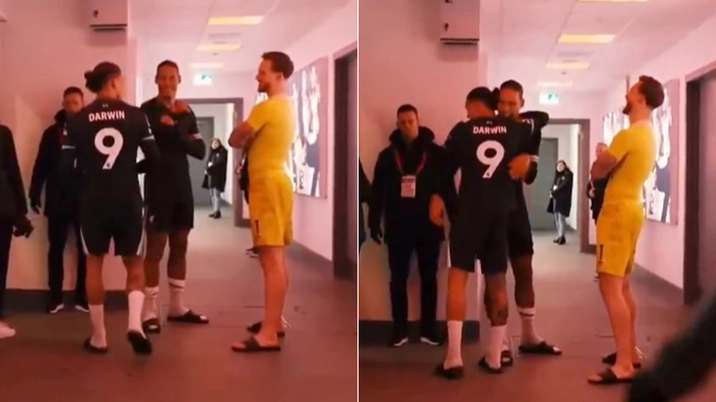 Liverpool fans work out what Darwin Nunez said to Brentford's goalkeeper in the tunnel after scoring brace