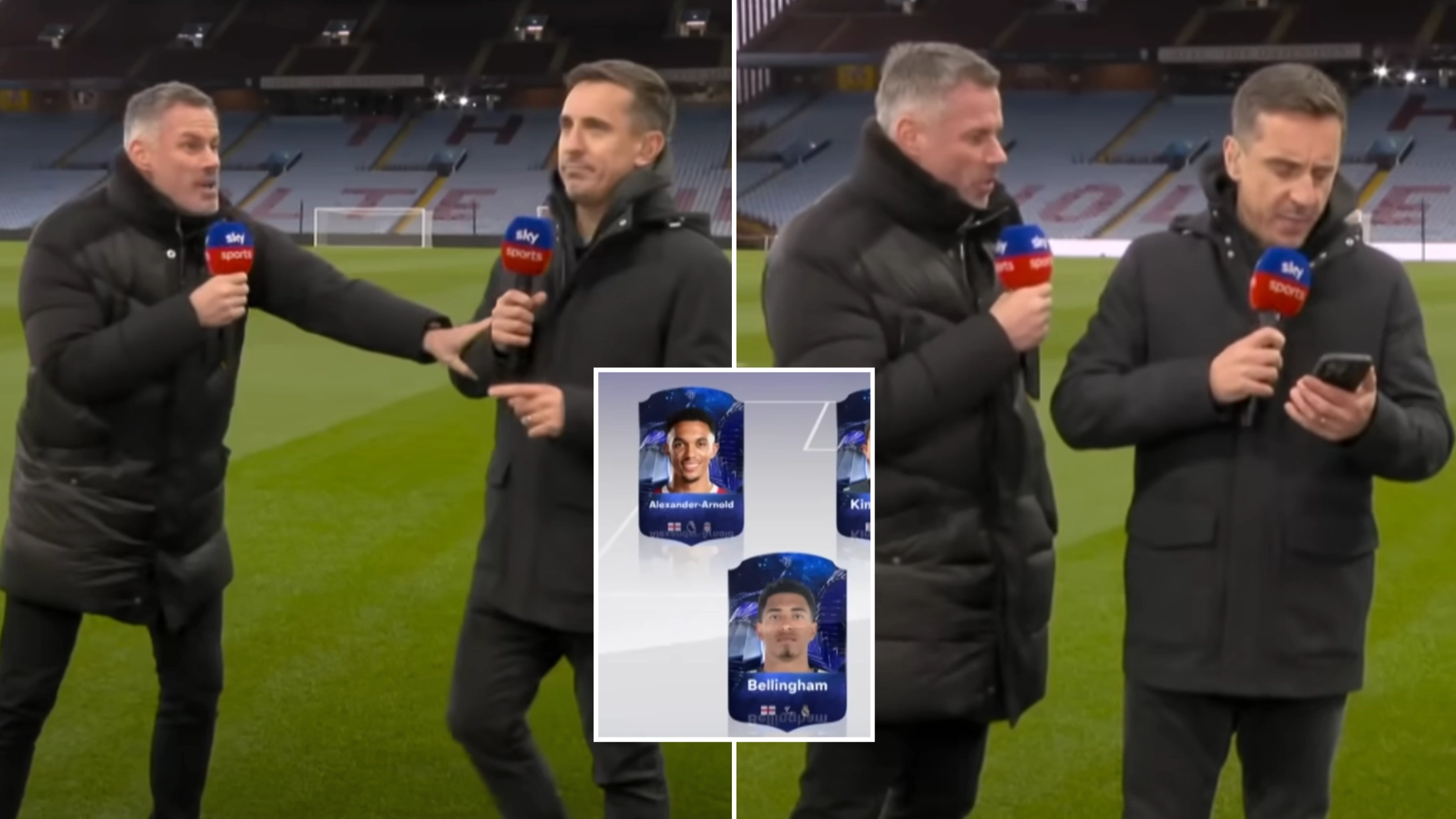 Jamie Carragher and Gary Neville agree on eight players in EA Sports FC 24 Team of the Year, argue over Lionel Messi