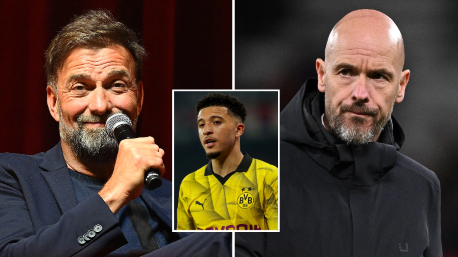 Fans are convinced Jurgen Klopp aimed dig at Erik ten Hag over Jadon Sancho treatment at Man Utd