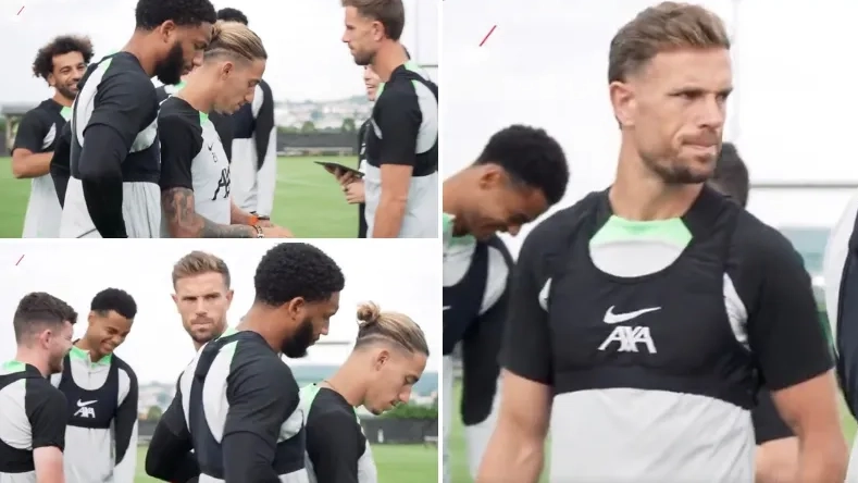 Liverpool fans notice the same thing about Jordan Henderson in training