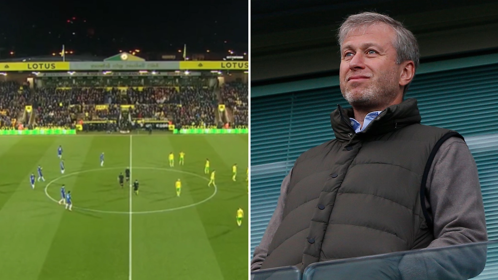 Norwich Fans Boo Chelsea Supporters Chanting Roman Abramovich's Name Before Kick-Off