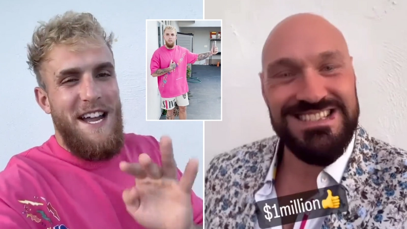 Tyson Fury Agrees To $1 Million Bet With Jake Paul Ahead Of Tommy Fury Fight