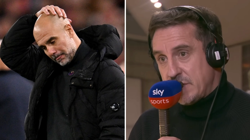 Gary Neville claims 'something's going on' with Pep Guardiola and Man City player and Jamie Carragher agrees