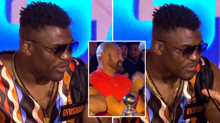 Tyson Fury interrupts Anthony Joshua vs Francis Ngannou press conference, things got heated