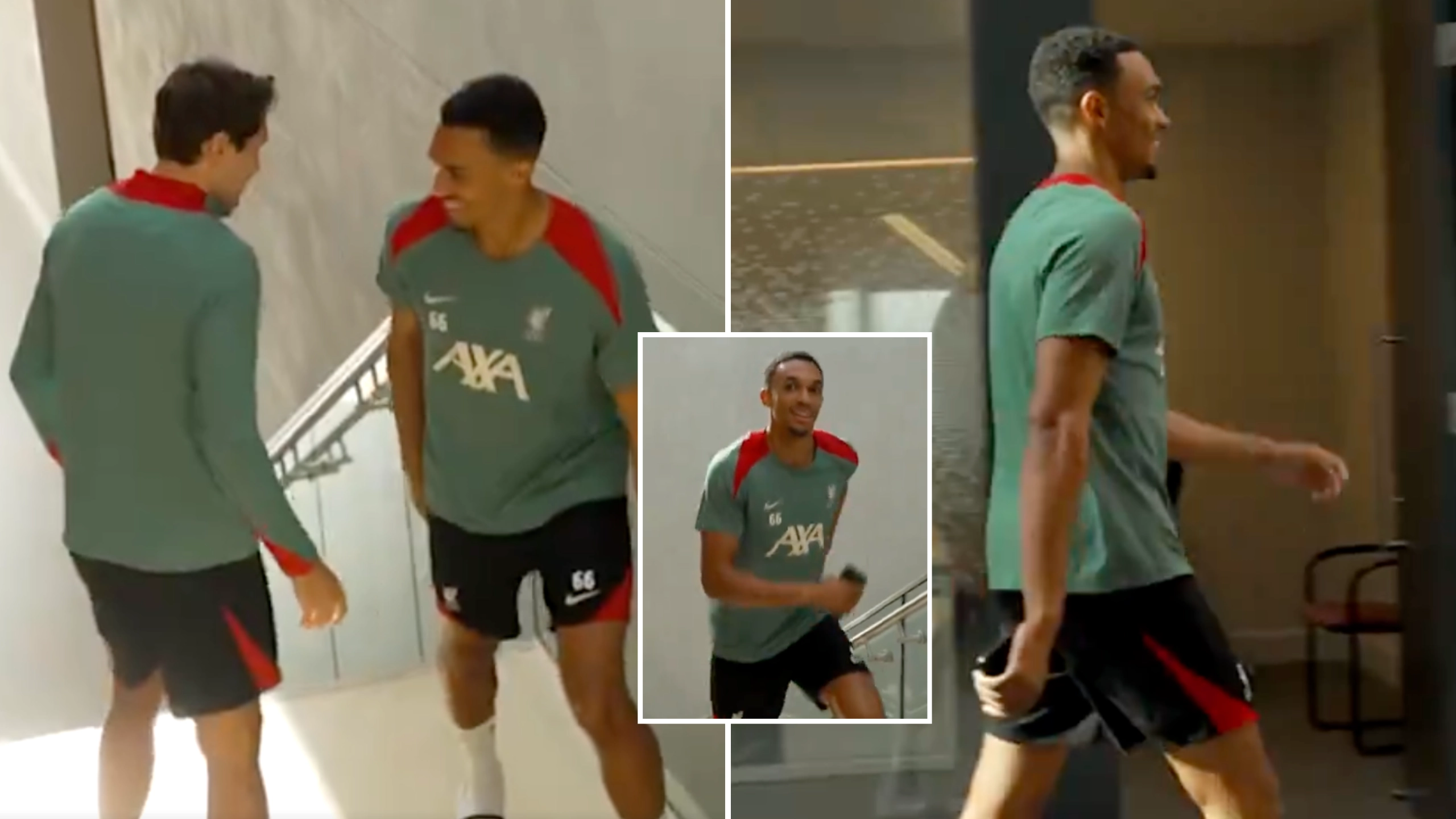 Trent Alexander-Arnold's first meeting with Federico Chiesa has got Liverpool fans talking after concerning Brentford footage