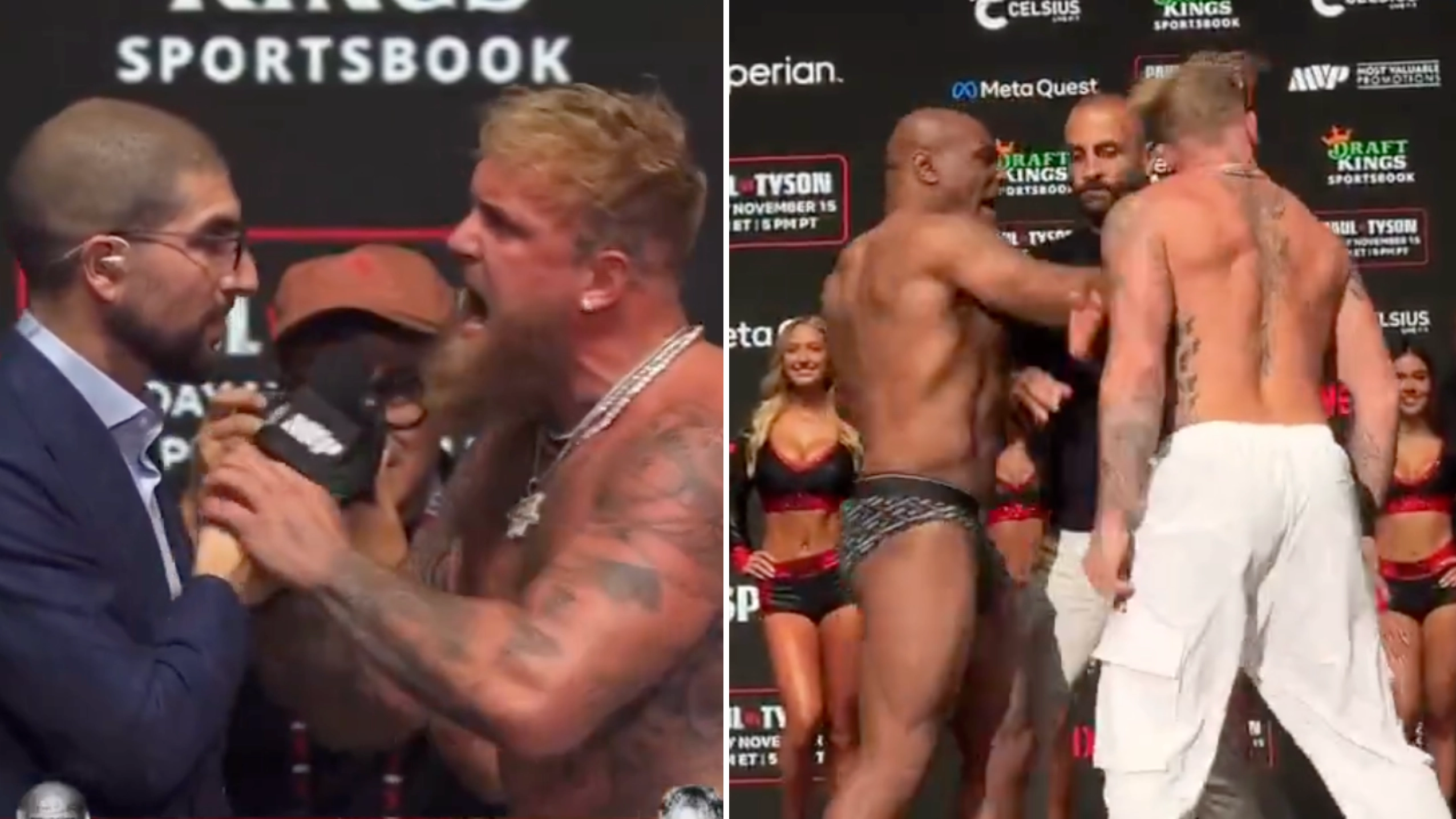 Jake Paul produces his most unhinged interview yet after being slapped in the face by Mike Tyson