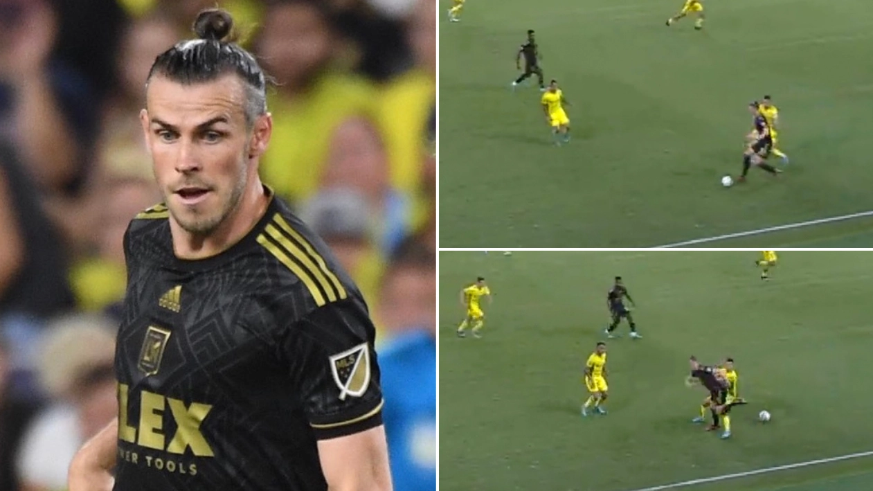 Gareth Bale Makes His Debut For LAFC And Skins An Opponent With His First Touch In The MLS