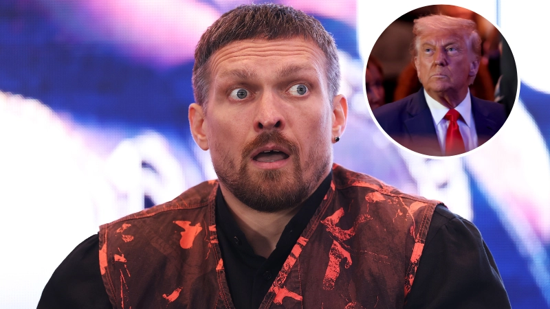 Oleksandr Usyk sends Donald Trump ‘live in my house for one week’ message