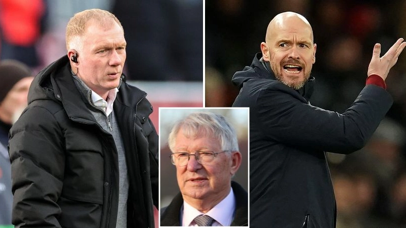 Paul Scholes slams Erik ten Hag for 'complete disaster' as Sir Alex Ferguson claim made