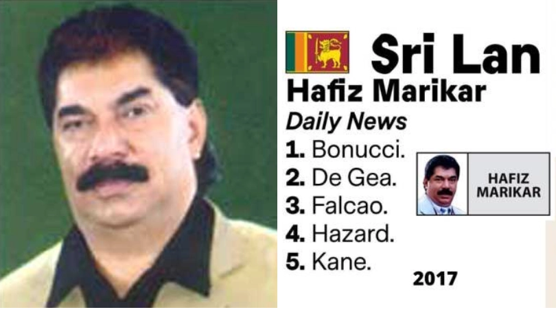 Sri Lankan journalist Hafiz Marikar is responsible for the strangest Ballon d'Or votes ever