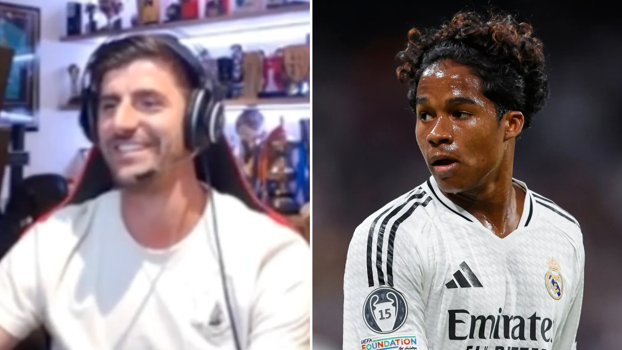  Thibaut Courtois finally reveals the real reason why Endrick ended up with 'Bobby' nickname from Real Madrid players