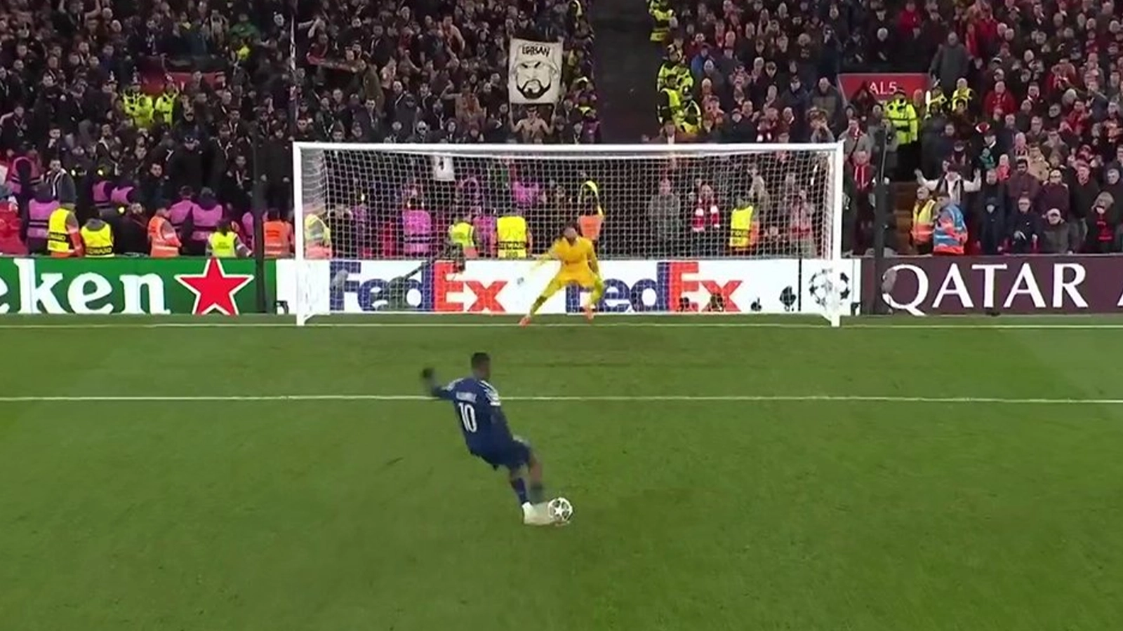 Ousmane Dembele has explained reason why he takes penalties with his 'weak' foot as PSG eliminate Liverpool