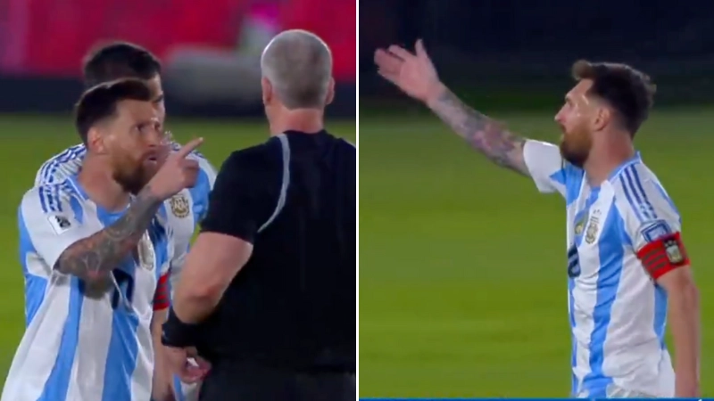 Lionel Messi brands official a 'coward' in furious incident during Argentina defeat
