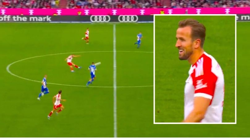 Harry Kane has just scored from his own half, it might be the goal of the year so far