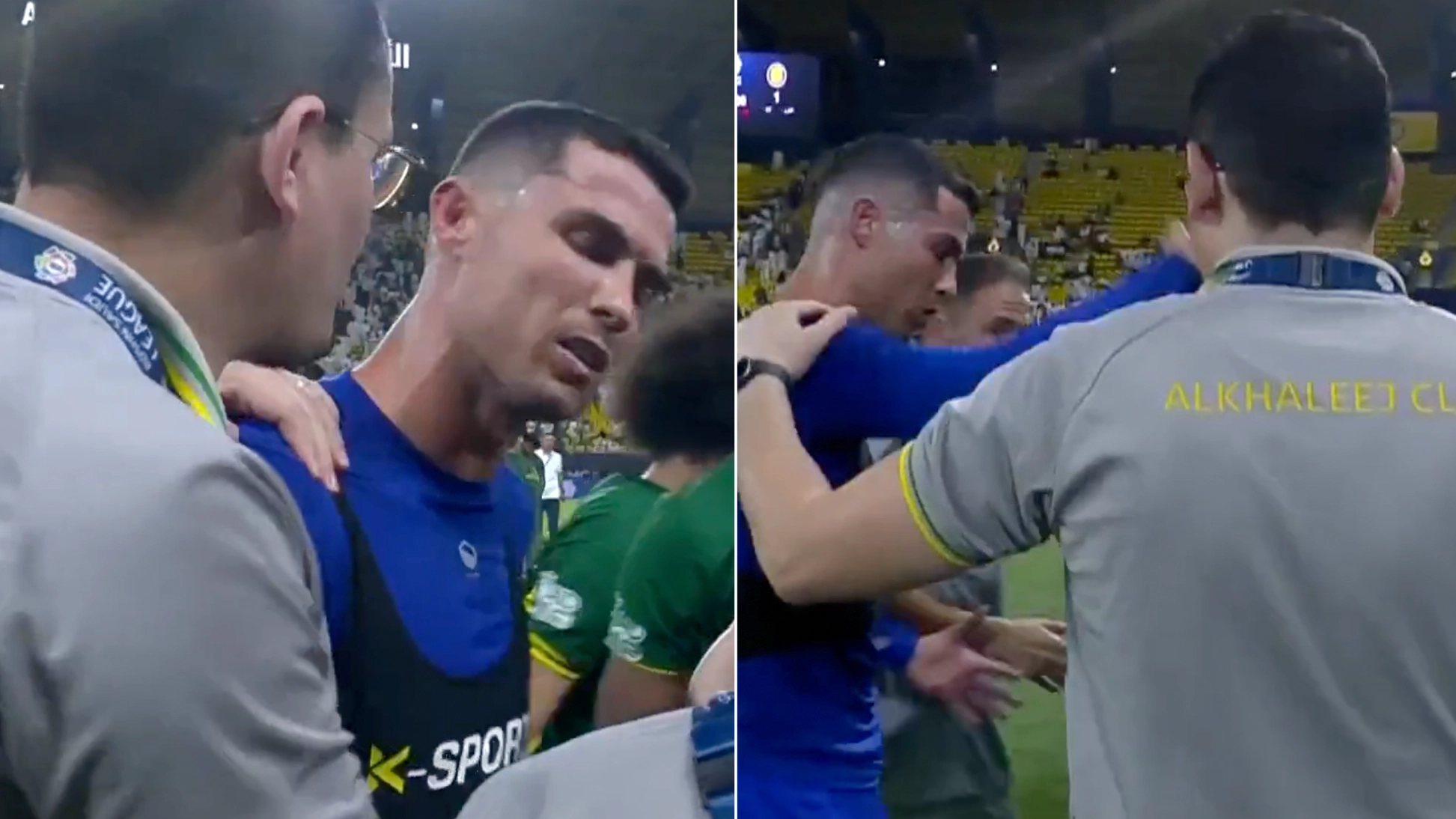 Cristiano Ronaldo unhappy with rival's official who tried to get a selfie