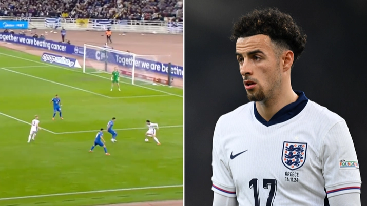 England fans in disbelief at what ITV commentator said after Curtis Jones moment in win over Greece