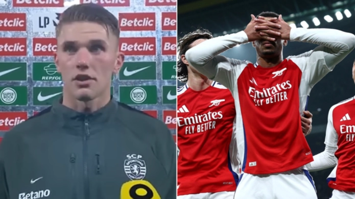 Viktor Gyokeres responds to Gabriel after the Arsenal star copies his trademark celebration