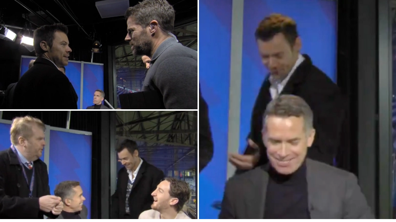 Jamie Redknapp pokes fun at Sky presenter Dave Jones after meeting with Harry Styles in studio